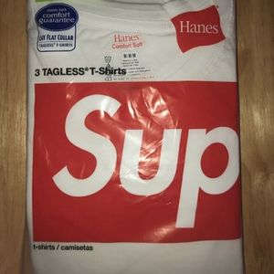 Supreme Hanes T shirt 3 pack